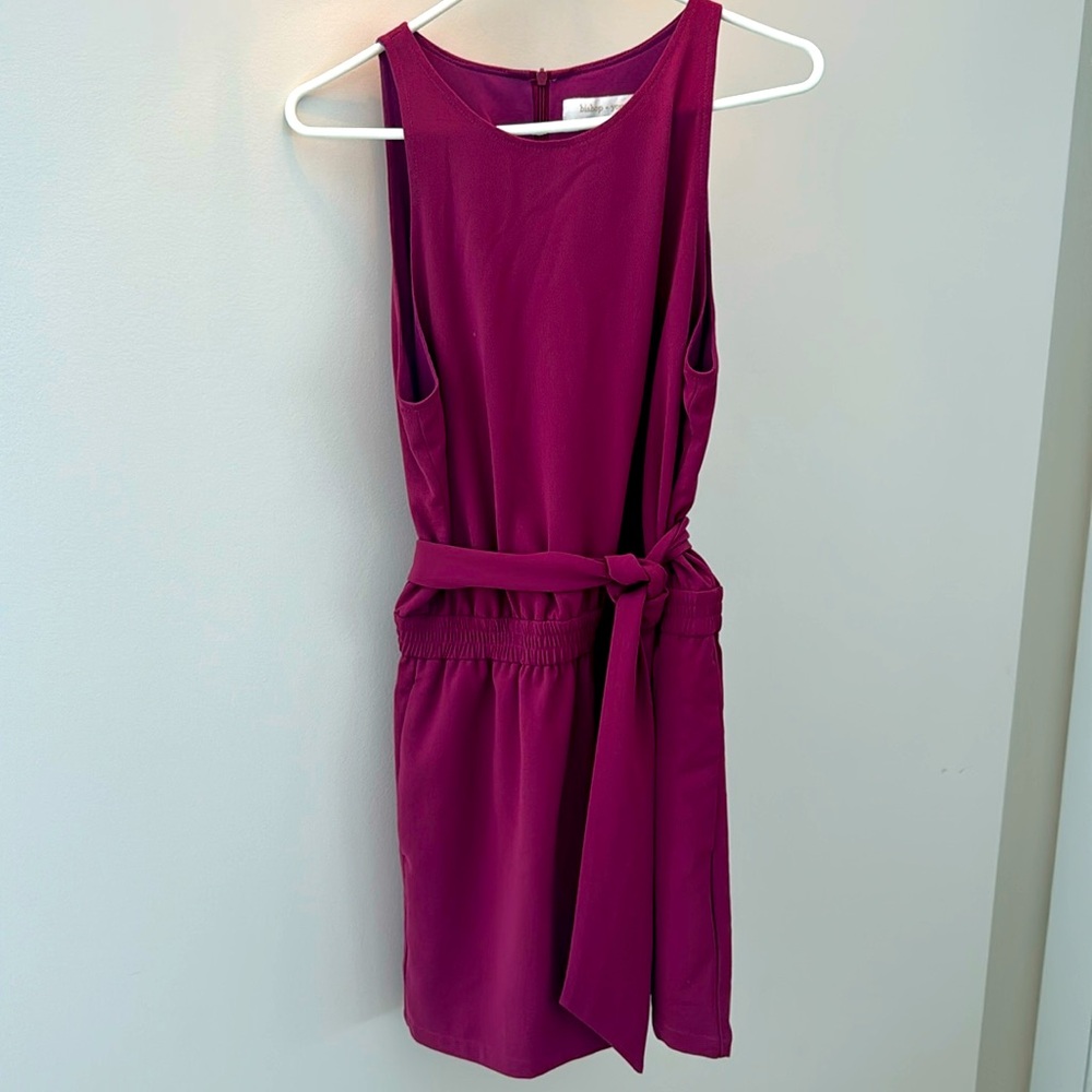 Magenta Bishop + Young shorts romper. Size M